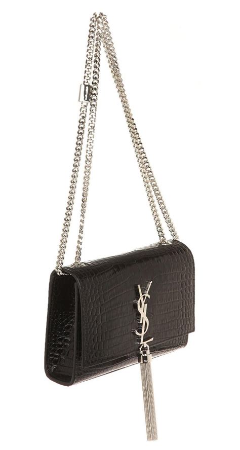 ysl croc print bag|KATE SMALL TASSEL IN CROCODILE.